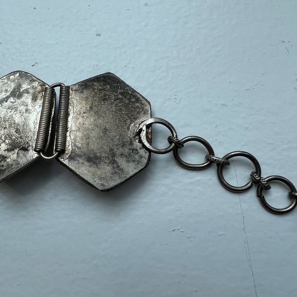 Vintage Stone and Pewter tone Choker - Picture 5 of 9